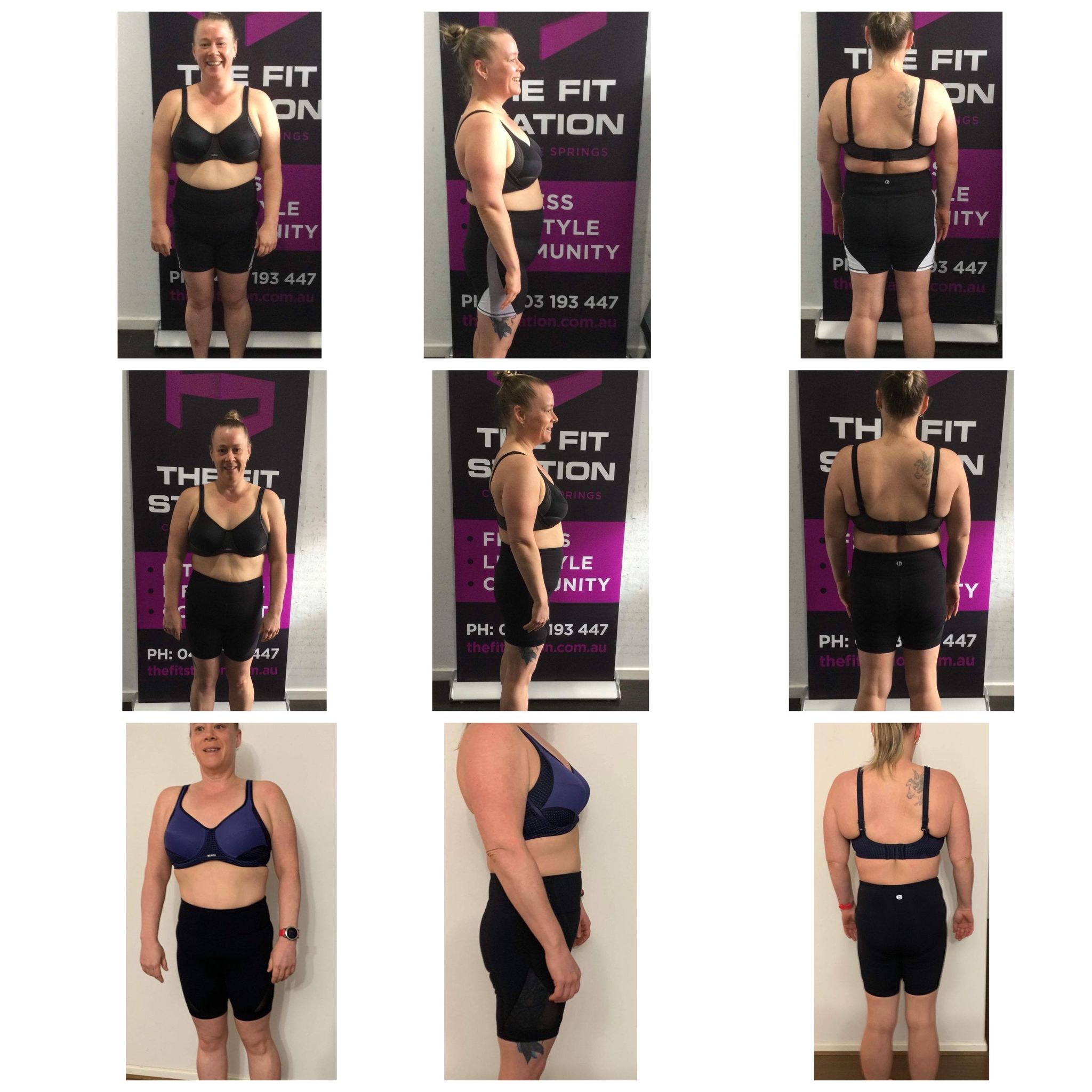 Carol Mattar before and after picture capturing our her weight loss